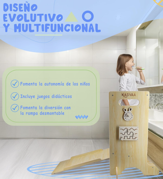 Torre di apprendimento Montessori in legno