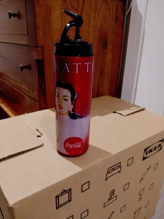 Borraccia Coca-Cola con figura retrò