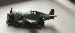 Decoración Acuario Avioneta