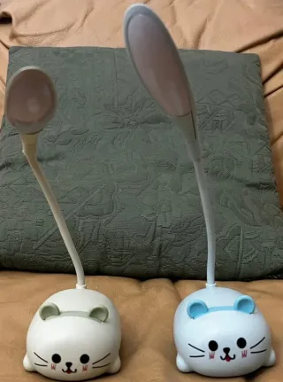 Lampade LED Gattino Blu e Bianco