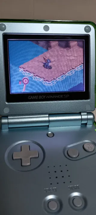 Consola Nintendo Game Boy Advance SP Azul plata.