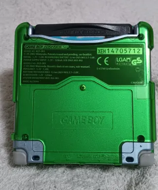 Consola Nintendo Game Boy Advance SP Azul plata.