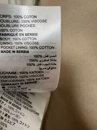 Gabardina Sandro Beige