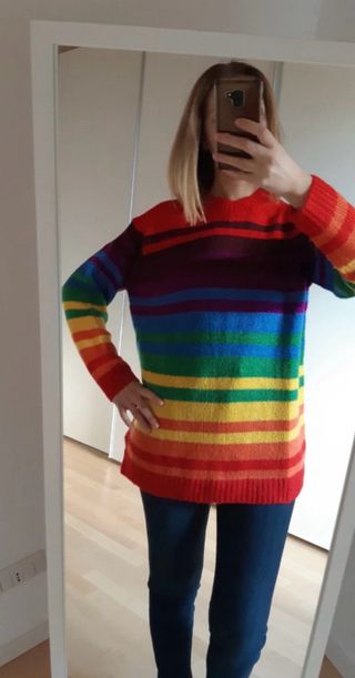 Jersey rayas multicolor