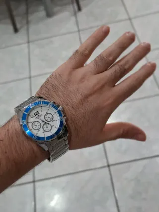 Orologio Curren Uomo Blu Argento