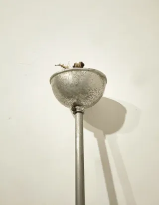 Lampadario sfera opalino anni '40