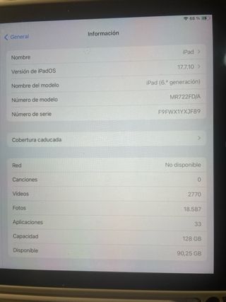 Funda iPad 6ª Gen Azul Mármol