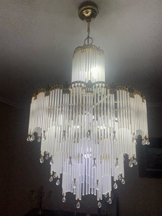 Lámpara de techo colgante de cristal