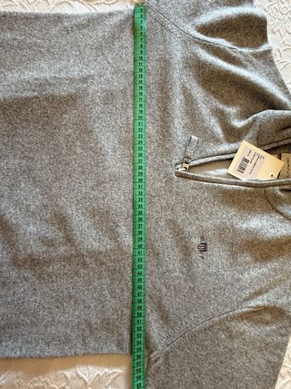 Jersey Gant Gris Media Cremallera Talla M