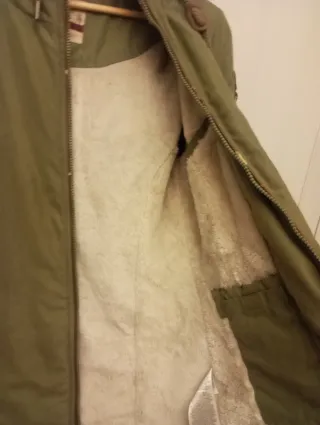 Abrigo tipo parka verde