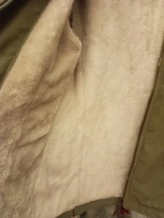 Abrigo tipo parka verde