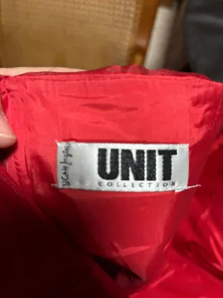 Conjunto corpiño y falda larga fiesta rojo