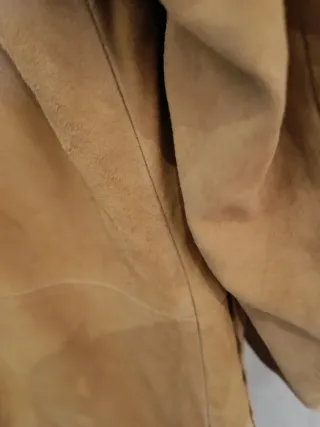 Chaqueta de piel vintage marrón