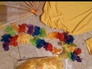 Disfraz Carnaval Amarillo - Talla Única