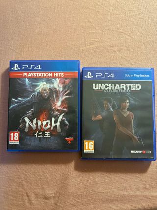 Lote 2 Videojuegos PS4: Nioh y Uncharted