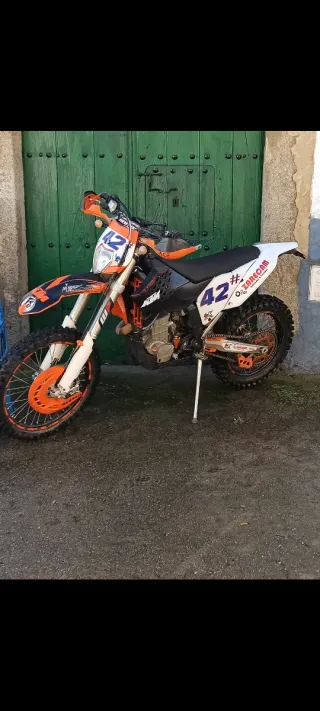 KTM 450 EXC Enduro/Motocross Naranja/Blanco