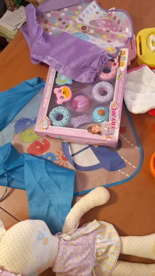 Lote Juguetes Cocina y Muñeca Bebé