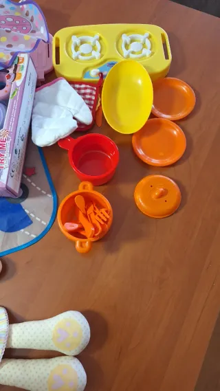 Lote Juguetes Cocina y Muñeca Bebé