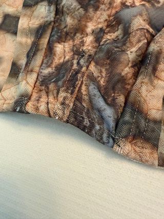 Top estampado marrón y multicolor