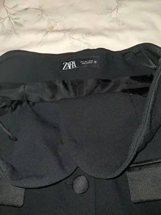 Top palabra de honor Zara negro Talla L