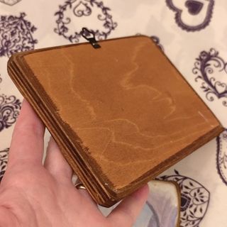 Coppia quadretti: stampe su tavoletta legno