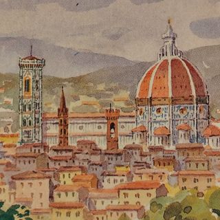 Coppia quadretti: stampe su tavoletta legno