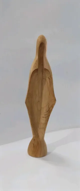 Madonna Stilizzata In Legno Firmata