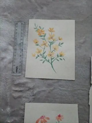 Acuarelas Florales - Set de 5 Pinturas