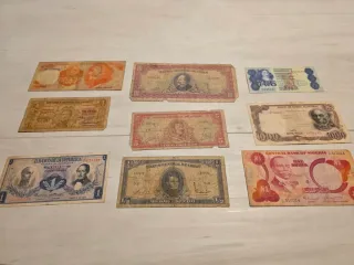 Lote Billetes Antiguos: América,Europa,Africa