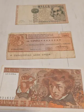 Lote Billetes Antiguos: América,Europa,Africa