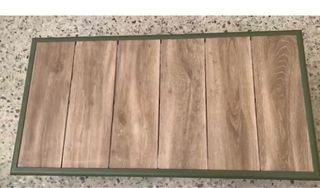 Mesa centro metal y cerámica