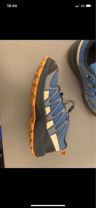 Zapatillas Trekking Salomon Azul Naranja