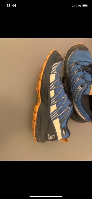 Zapatillas Trekking Salomon Azul Naranja