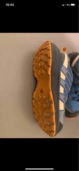 Zapatillas Trekking Salomon Azul Naranja