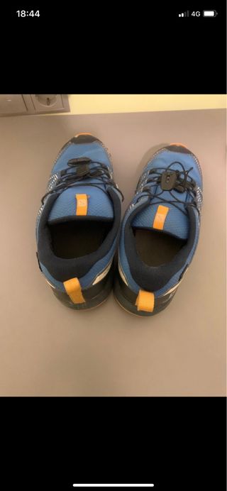 Zapatillas Trekking Salomon Azul Naranja