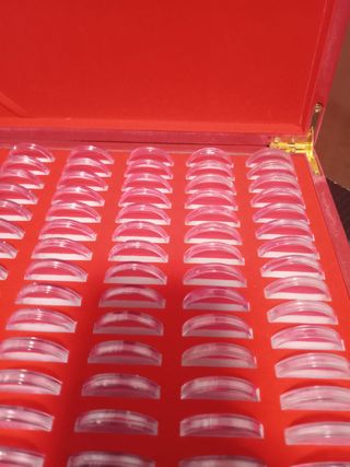 Maletín Madera Monedas 100 C/Cápsulas