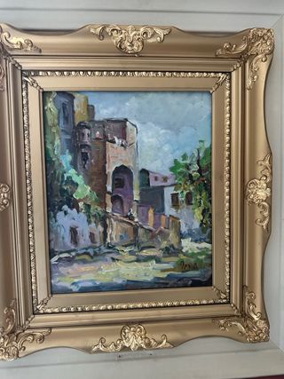 Quadro olio su legno