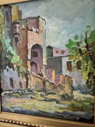 Quadro olio su legno