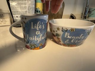 Taza y bol Disney Princesas