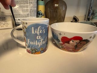 Taza y bol Disney Princesas