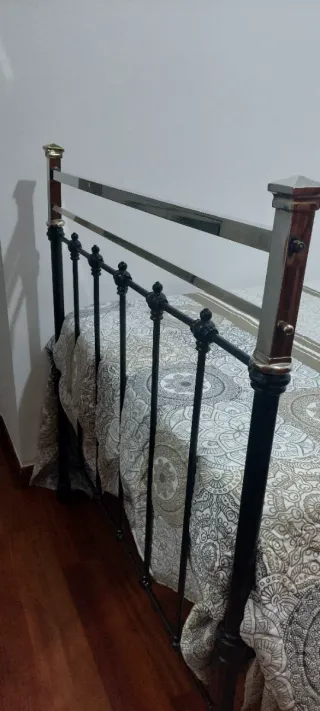 Cama de forja individual medida de 105