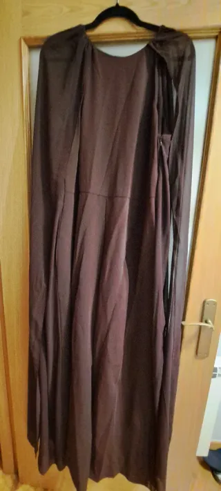 Mono XL MANGO marrón chocolate manga aberturas