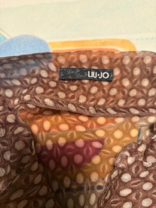 Liu Jo Canotta XS marrone paillettes