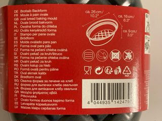 Molde Pan Ovalado Zenker Negro