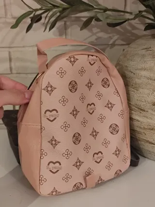 Pack x² mini mochilas de mujer (rosa y chocolate)