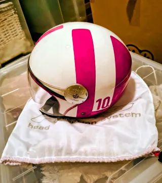 Casco Jet Givi S Bianco/Pink taglia S
