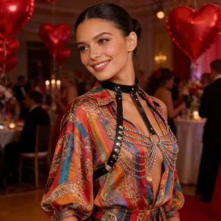 Body Harness Lingerie Catene of rave lap dance emo