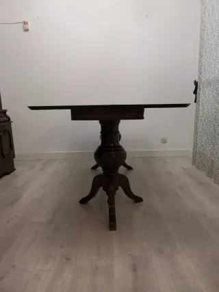 Mesa comedor plegable + 4 sillas madera