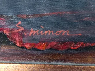 Óleo Siglo XIX Retrato de Familia