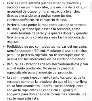 Kit Superposición Lavadora Secadora Cecotec